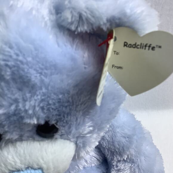 Ty Classic Plush - Radcliffe the Blue Bear - 12" NWT - TySilk Bear - Picture 6 of 7